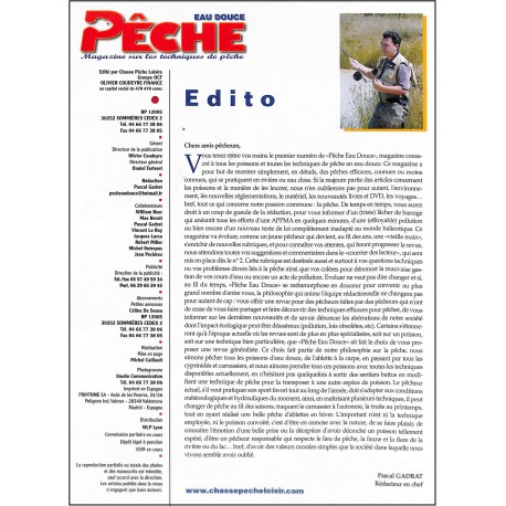 PÊCHE EN EAU DOUCE |Premier Numéro