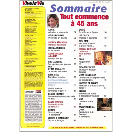 VIVE LA VIE |Premier Numéro