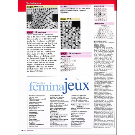 Version feminaJeux |Premier Numéro