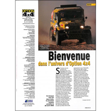 OPTION 4 x 4 |Premier Numéro