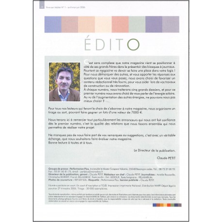 VIVRE SON HABITAT |Premier Numéro