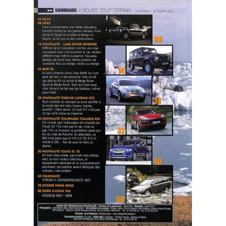 4 ROUES TOUT-TERRAIN |Premier Numéro