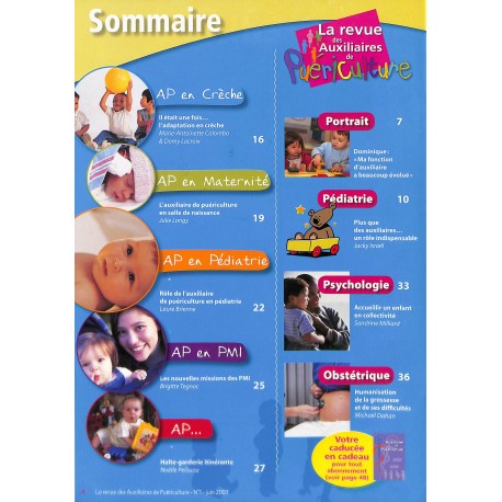 LA REVUE DES AUXILIAIRES DE PUÉRICULTURE |Premier Numéro