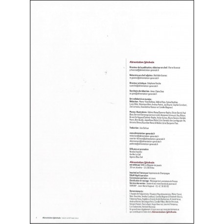 ALIMENTATION GÉNÉRALE |Premier Numéro