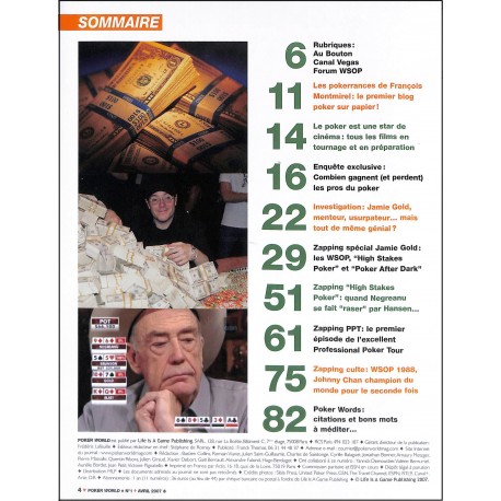 POKER WORLD |Premier Numéro