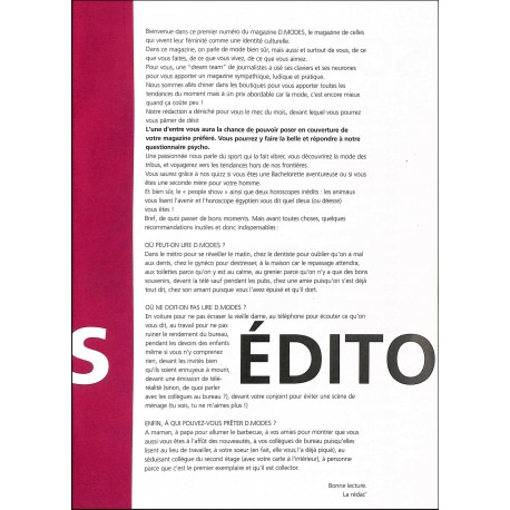 d.Modes |Premier Numéro