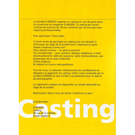 d.Modes |Premier Numéro