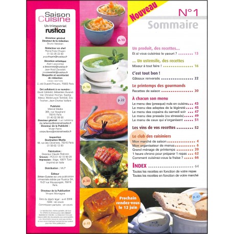 SAISON CUISINE |Premier Numéro