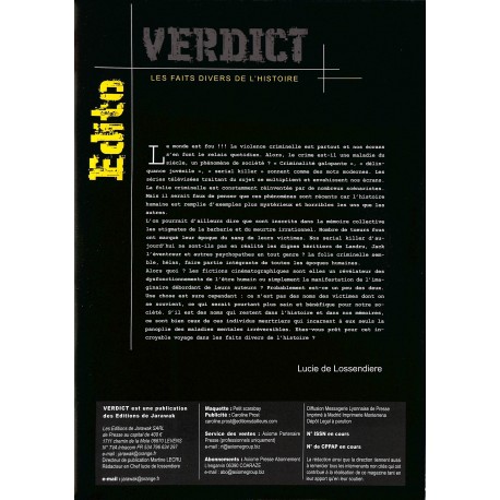 VERDICT |Premier Numéro