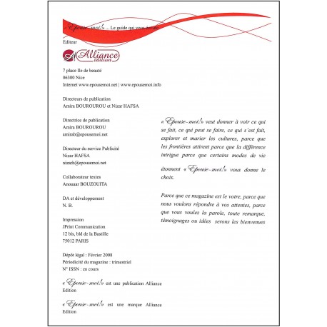 EPOUSE-MOI! |Premier Numéro