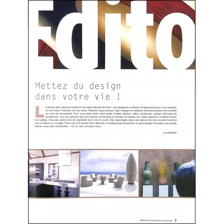 MAISON DÉCO TENDANCES DESIGN |Premier Numéro