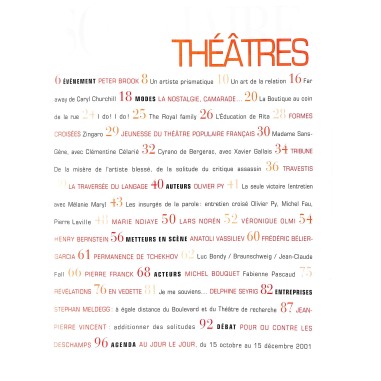 Théâtres |Premier Numéro