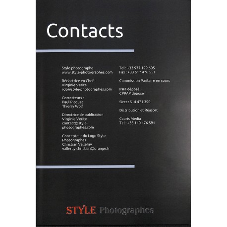 STYLE PHOTOGRAPHES |Premier Numéro