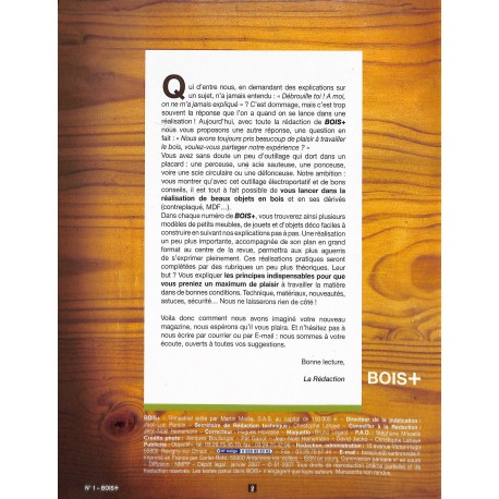 BOIS + |Premier Numéro