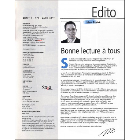 VISTA MAGAZINE |Premier Numéro