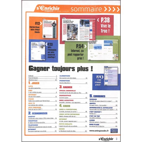 S'ENRICHIR MAGAZINE |Premier Numéro