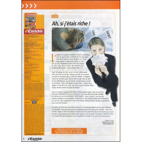 S'ENRICHIR MAGAZINE |Premier Numéro