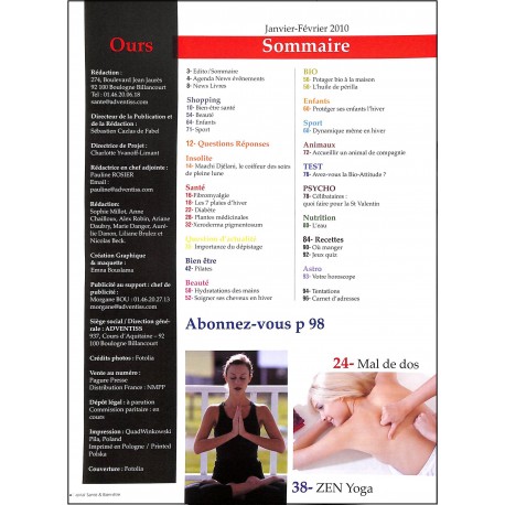 CAPITAL SANTÉ & BIEN-ÊTRE |Premier Numéro