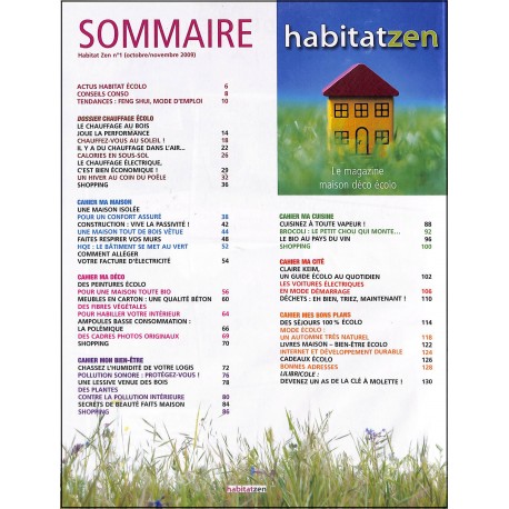 HABITAT ZEN |Premier Numéro