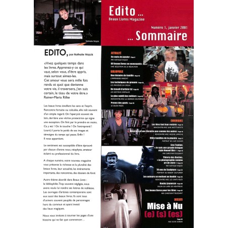 Beaux Livres Magazine |Premier Numéro