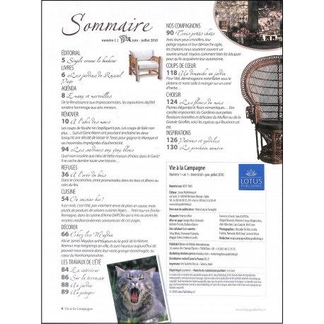 VIE À LA CAMPAGNE |Premier Numéro