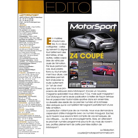 MotorSport |Premier Numéro