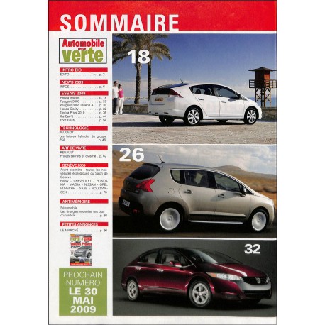 AUTOMOBILE REVUE VERTE |Premier Numéro