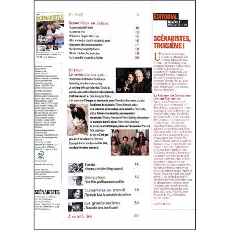 SCÉNARISTES |Premier Numéro