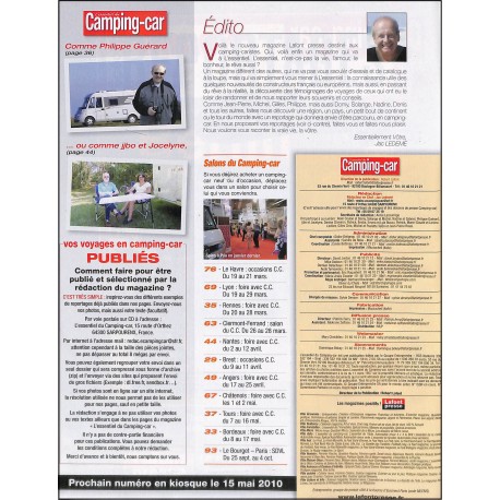 L'ESSENTIEL DU CAMPING-CAR |Premier Numéro