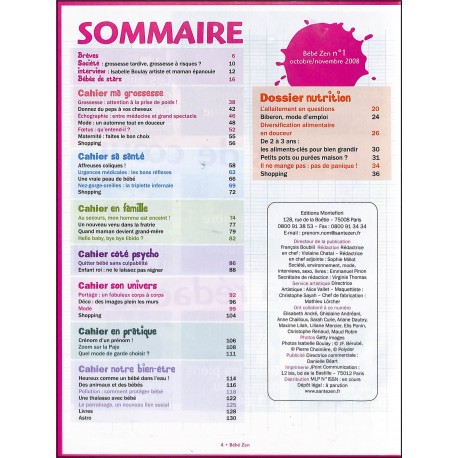 BÉBÉ ZEN |Premier Numéro