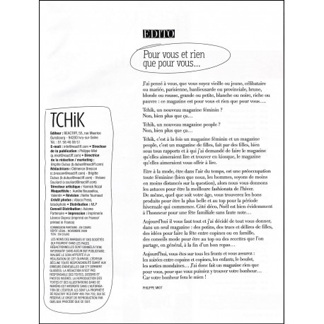 TCHIK |Premier Numéro