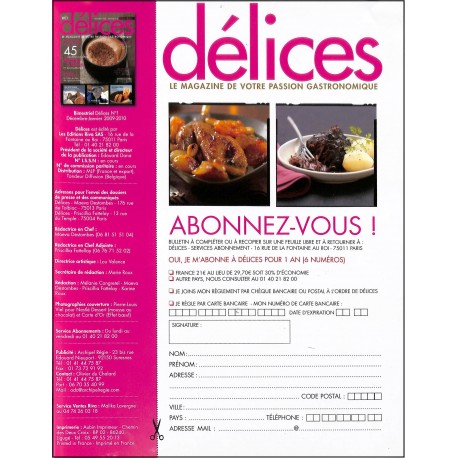 DÉLICES |Premier Numéro