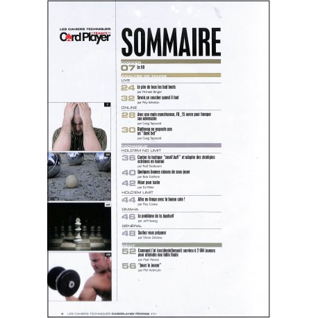 LES CAHIERS TECHNIQUES CARDPLAYER FRANCE |Premier Numéro