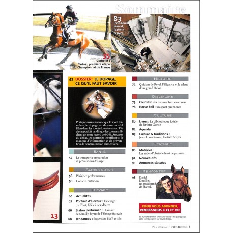 SPORTS EQUESTRES |Premier Numéro
