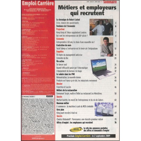 EMPLOI & CARRIÈRE |Premier Numéro