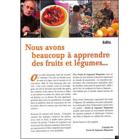 FRUITS & LÉGUMES MAGAZINE |Premier Numéro