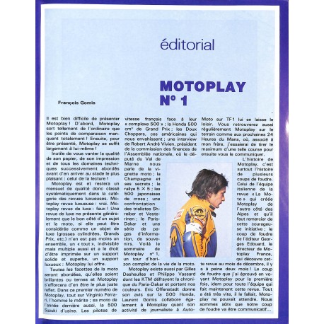 MOTOPLAY |Premier Numéro