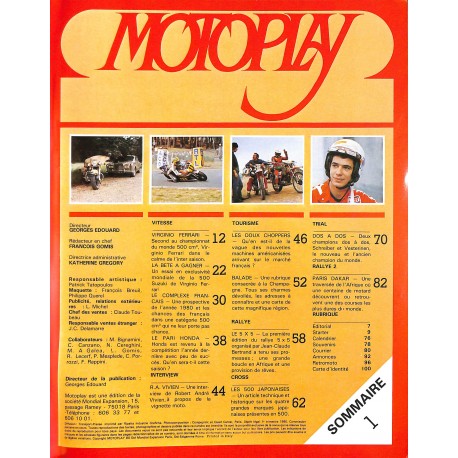 MOTOPLAY |Premier Numéro