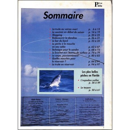 VRAI PÊCHE |Premier Numéro