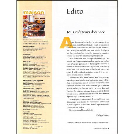 MAISON CRÉATIVE |Premier Numéro