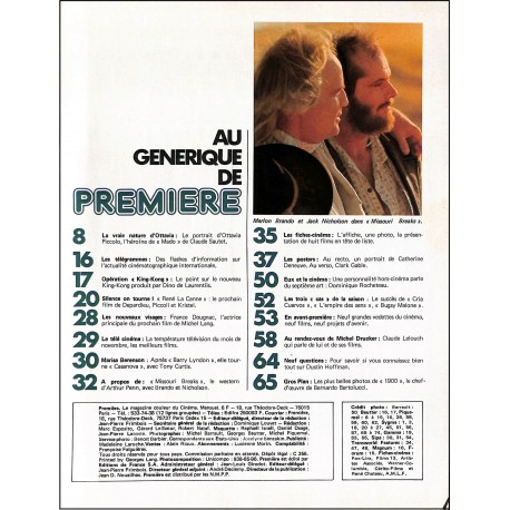 PREMIÈRE |Premier Numéro