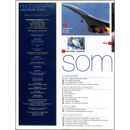 PHOTOGRAPHE AMATEUR MAGAZINE |Premier Numéro