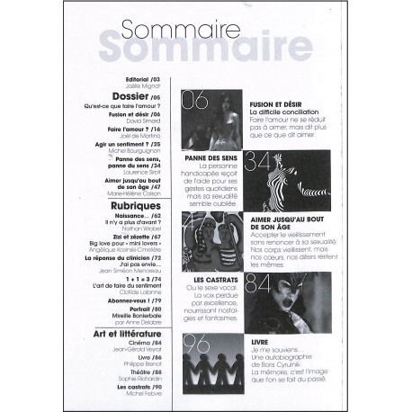 SEXUALITÉS HUMAINES |Premier Numéro