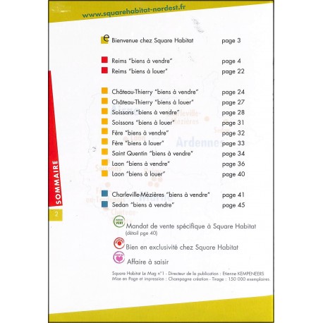 SQUARE HABITAT LE MAG |Premier Numéro