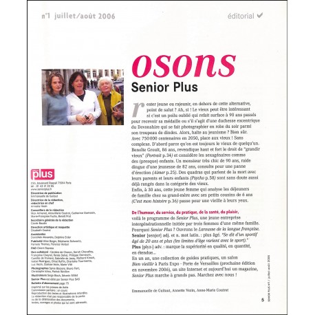senior PLUS |Premier Numéro