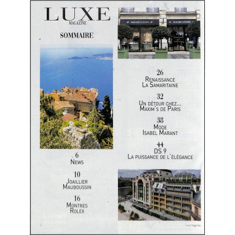LUXE MAGAZINE |Premier Numéro