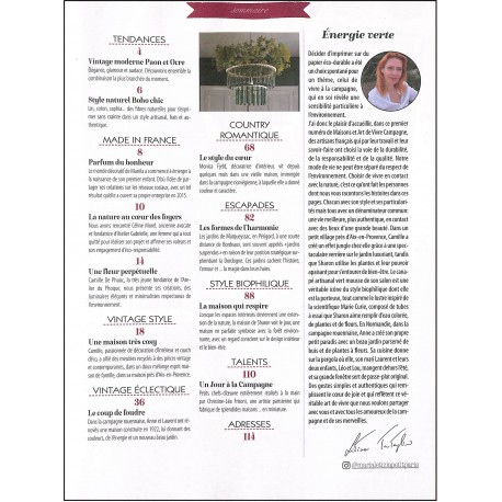MAISONS ET ART DE VIVRE CAMPAGNE |Premier Numéro
