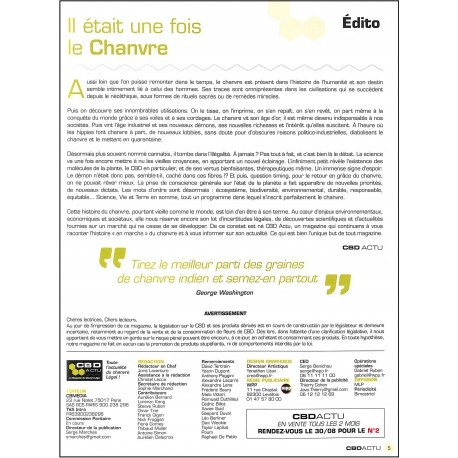 CBD ACTU |Premier Numéro