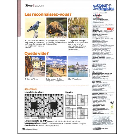 AU COEUR DES RÉGIONS |Premier Numéro