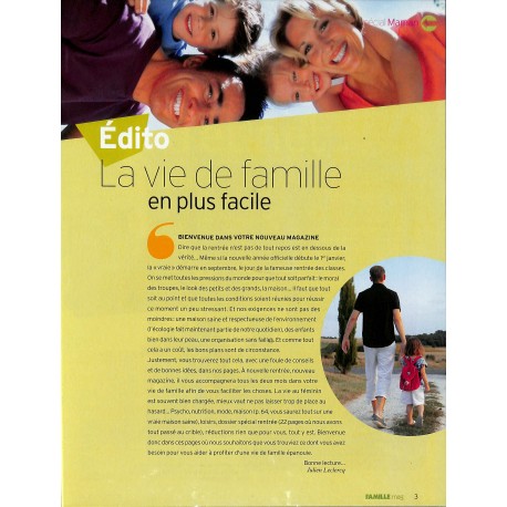 FAMILLE MAG |Premier Numéro